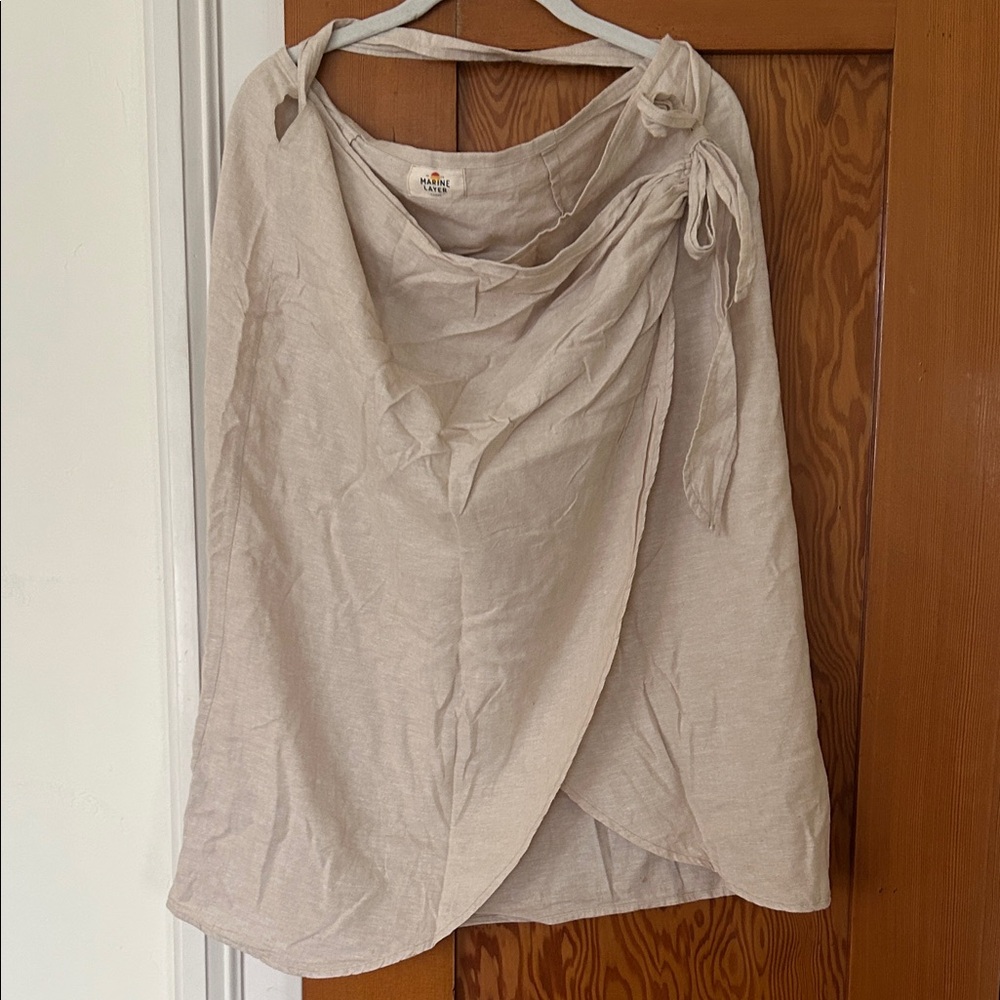 Marine Layer Flax Wrap Skirt